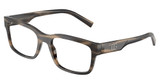DOLCE & GABBANA Eyeglasses DG3352 STRIPED TOBACCO/3200