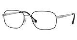 Sferoflex Eyeglasses SF2294 TOP BLACK ON SHINY SILVE/526
