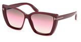 Tom Ford Eyeglasses FT0920 shiny bordeaux / gradient brown/69F