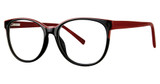 Modern Plastics II Eyeglasses ASSIGN black/burgundy