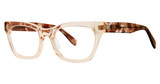 Genevieve Paris Design Eyeglasses CAUTIOUS champagne crystal/tort