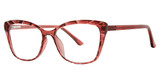 Modern Plastics II Eyeglasses GLIMMER cranberry crystal