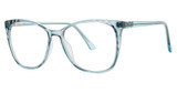 Modern Plastics II Eyeglasses IMMENSE teal crystal