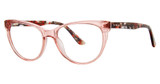 Genevieve Paris Design Eyeglasses MODEST pink crystal