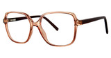 Modern Plastics II Eyeglasses UNDERSTAND brown crystal