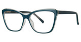 Modern Plastics II Eyeglasses DAVINA teal/crystal
