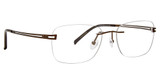 Totally Rimless Eyeglasses Moonglade(351) Light Brown/LTB