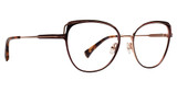 Badgley Mischka Eyeglasses Leone Cabernet/CAB