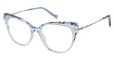 BETSEY JOHNSON Eyeglasses FLOWER POWER Blue/BLU