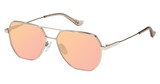 Denon Eyewear Eyeglasses TRISTAN Shiny Silver_ROSE M