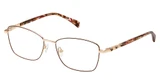 Superflex Eyeglasses SF-1142T BROWN GOLD/S202