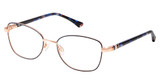 Superflex Eyeglasses SF-620 BLUE ROSE GOLD/S201
