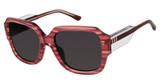 Nicole Miller Eyeglasses SARDINIA PINK STRIPE/C01