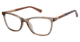 Nicole Miller Eyeglasses INDRA TRANS GREY/C01