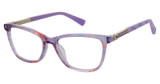 Nicole Miller Eyeglasses INDRA PURPLE TRANS/C02