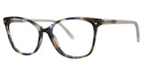 Vera Wang Eyeglasses Keisha Indigo Tartan/IN