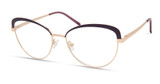 Eco Eyeglasses ROSEMARY Rose Gold/Aubergine/RGAU