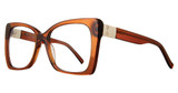 Serafina Eyewear Eyeglasses Florida Brown