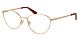 Derek Lam Eyeglasses ASHLEY Gold (change to shiny yellow gold not matte) and Burgundy/GLDBG