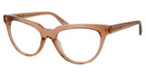 Derek Lam Eyeglasses KARA Peach Crystal/CRPCH