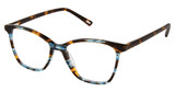 Kliik:denmark Eyeglasses K-727 BLUE HAVANA STRIPE/S404