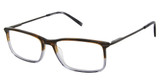Geoffrey Beene Eyeglasses G537 Brown/Grey/BRN