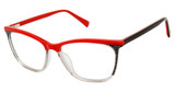 gx by GWEN STEFANI Eyeglasses GX092 red/grey/RED