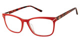 L.A.M.B. Eyeglasses LAUF106 red/RED