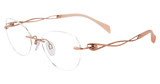 Line Art Eyeglasses XL 2165 Rose Gold/RG