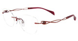 Line Art Eyeglasses XL 2166 Wine/WI