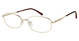 Caliber Eyeglasses Zia Gold/GOLD