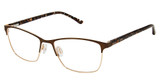 Superflex Eyeglasses SF-622 BROWN GOLD/M102