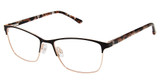 Superflex Eyeglasses SF-622 BLACK ROSE GOLD/S100