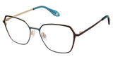 FYSH Eyeglasses FYSH 3701 TEAL GOLD/M204