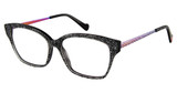 BETSEY JOHNSON Eyeglasses FUNFETTI Black/BLK