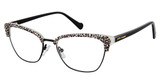 BETSEY JOHNSON Eyeglasses SHE DEVIL Leopard/LEO
