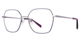 Vivid Eyeglasses VIVID 411 purple/gunmetal