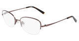 Flexon Eyeglasses FLEXON W3037 SHINY BROWN/205