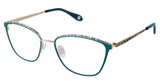FYSH Eyeglasses FYSH 3705 EMERALD GOLD/M216