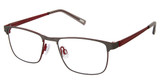 Kliik:denmark Eyeglasses K-732 CHARCOAL RED/M203