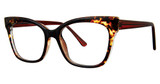 Modern Plastics I Eyeglasses OBTAIN brown marble/crystal