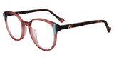 Yalea Eyeglasses VYA063L Transparent Pink 01CK