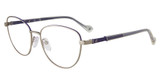 Yalea Eyeglasses VYA066L Silver/Lavender 0E60