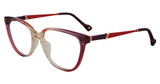 Yalea Eyeglasses VYA072 Red Gradient 0D78