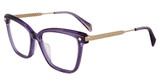 Police Eyeglasses VPLG28 Transparent Purple 06SC