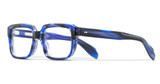 Cutler and Gross CGOP928954 STRIPED BLUE HAVANA/004