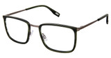 Evatik Eyeglasses EVATIK 9252 GREEN DARK GUN/S416