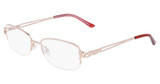 Marchon NYC Eyeglasses TRES JOLIE 198 ROSE GOLD/770