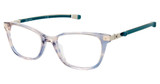 Champion Eyeglasses LARK TEAL STRIATION/C03
