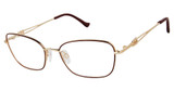 Tura Eyeglasses R138 burgundy / gold/BUR